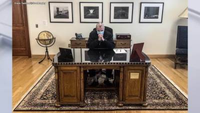 Phil Murphy - Woodrow Wilson - Gov. Murphy gives up Woodrow Wilson's desk, citing 'reckoning' on race - fox29.com - state New Jersey - city Trenton