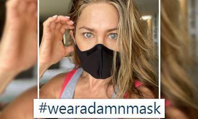 Jennifer Aniston - Jennifer Aniston posts urges fans to wear a mask amid COVID - dailymail.co.uk