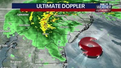 Heavy rain moves inland as gusty Tropical Storm Fay nears Jersey Shore - fox29.com - state North Carolina - county Atlantic - Jersey - county Cape May