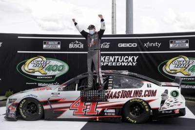 Kevin Harvick - Martin Truex-Junior - NASCAR Cup rookie Cole Custer wins in upset at Kentucky - clickorlando.com - state Kentucky - county Cole