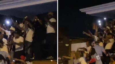 Videos show large block party with very few people wearing masks - fox29.com