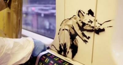 Banksy's coronavirus Tube rat art removed 'for violating anti-graffiti policy' - mirror.co.uk