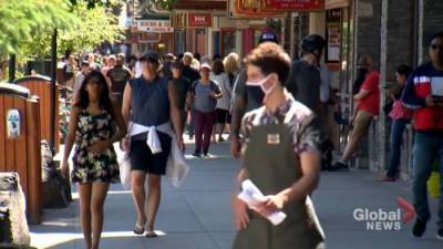 COVID-19: Banff looks at mandatory masks after unanticipated busy summer visitation - globalnews.ca