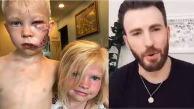 Chris Evans - 'You’re a hero': Chris Evans sends video message to little boy who saved sister from dog attack - fox29.com - state Wyoming - county Cheyenne - county Evans