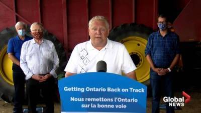 Doug Ford - Coronavirus: Ford says Ontario will provide additional funding to farmers - globalnews.ca