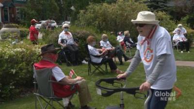 Calgary seniors take on unique walking challenge for Canada Day - globalnews.ca - Canada - city Ottawa
