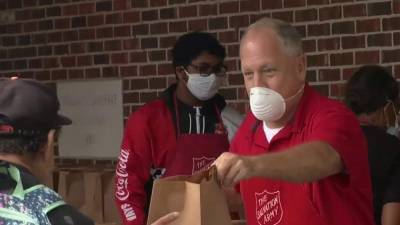 Salvation Army hands out 1,300 boxes of food for families affected by pandemic - clickorlando.com - city Orlando