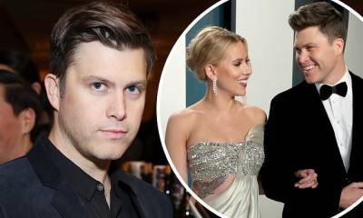 Scarlett Johansson - Colin Jost - Colin Jost says his wedding date with Scarlett Johansson remains in limbo amid COVID-19 pandemic - dailymail.co.uk - city New York