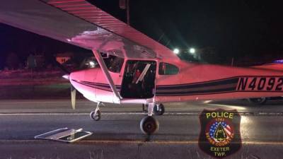 Young pilot dubbed #ExeterSully after safely landing plane on Route 422 - fox29.com - Usa - state Pennsylvania - city Exeter - county Hudson