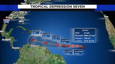 Tropical Depression 7 forms in Atlantic - clickorlando.com - county Atlantic - Cape Verde
