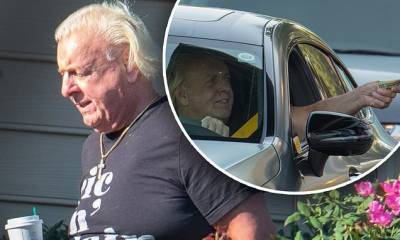 Ric Flair, 71, hits up Starbucks without a mask after wife Wendy tests POSITIVE for COVID-19 - dailymail.co.uk - Georgia