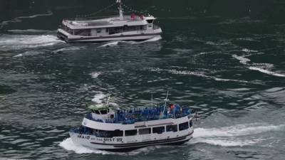 Niagara Falls - Niagara Falls boats show difference in Covid-19 rules in US and Canada - rte.ie - Usa - Canada - county Canadian