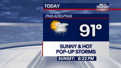 Sue Serio - Weather Authority: Pop-up storms likely again Thursday - fox29.com - state Delaware