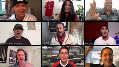 Jon Hamm - Celebrities, athletes to revel with fans in MLB return with Zoom sing-along of ‘Take Me Out to the Ball Game’ - fox29.com - Usa - Los Angeles - county St. Louis