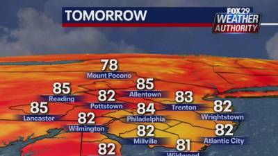Weather Authority: Warm Friday with chance of storms - fox29.com - state Delaware