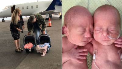 Eight weeks later, premature twins fly home to St. Petersburg from Utah with help of private jet - fox29.com - state Florida - state Utah