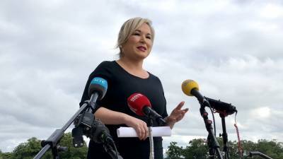 Sinn Féin - Michelle Oneill - Michelle O'Neill encourages NI shoppers to wear face coverings - rte.ie - Ireland