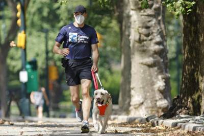 Guide dogs helping blind runners stay fit despite pandemic - clickorlando.com - New York - state New York - county Lake