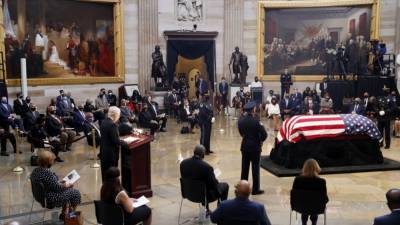 John Lewis - Rep. John Lewis lies in state at Capitol Rotunda, as lawmakers memorialize civil rights icon - fox29.com - Usa - Washington - city Washington - state Maryland - state Alabama - Montgomery