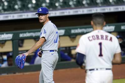 Carlos Correa - Joe Kelly - Benches clear in first Astros-Dodgers game since scandal - clickorlando.com - Los Angeles - city Boston - city Houston