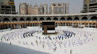Muslims begin downsized, socially-distanced hajj pilgrimage - rte.ie - Ireland - Saudi Arabia