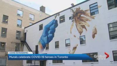 Albert Delitala - Toronto murals honour COVID-19 front-line workers - globalnews.ca