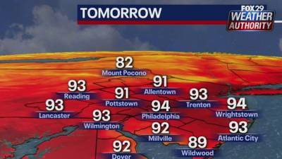Weather Authority: Sunshine and heat continue Thursday - fox29.com - state Delaware