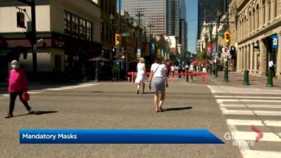 Matthew Conrod - Calgary’s mandatory mask bylaw takes effect on Aug. 1 - globalnews.ca