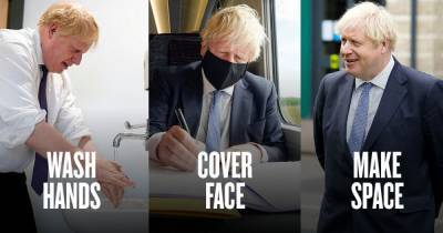 Boris Johnson - Hands, face, space - Boris Johnson's coronavirus slogan leaves Twitter baffled - mirror.co.uk