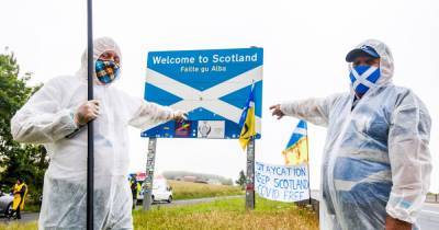 Nationalists set up protest demo at border in bid to keep Scotland 'Covid-19 free' - dailyrecord.co.uk - Scotland