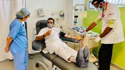 Narendra Modi - Covid-19: BJP's Sambit Patra donates blood plasma at a hospital in Gurugram - livemint.com - city New Delhi