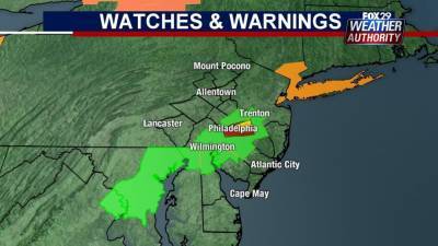 Weather Authority: Severe thunderstorm warnings, flash flood watches issued - fox29.com - state Pennsylvania - state New Jersey - county Bucks - city Philadelphia
