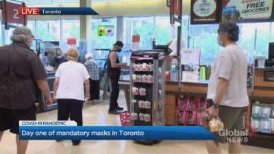 Miranda Anthistle - Tuesday marks 1st day of mandatory masks in Toronto - globalnews.ca