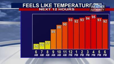 Weather Authority: Hot, humid with a chance of afternoon storms Wednesday - fox29.com - state Delaware