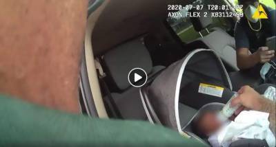 Can I (I) - WATCH: Video shows Volusia deputies rescuing baby left alone in car linked to stolen vehicle investigation - clickorlando.com - state Florida - county Volusia
