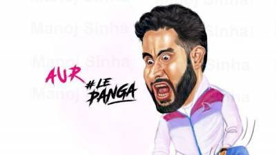 'Aur Le Panga': Abhishek Bachchan shares quirky artwork defeating Covid-19 - livemint.com - India