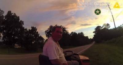Video: Drunk Florida man drives lawn mower on highway, deputies say - clickorlando.com - state Florida - county Marion