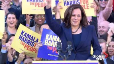 Joe Biden - Kamala Harris - Joe Biden picks Sen. Kamala Harris as running mate - globalnews.ca - state California
