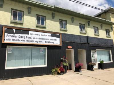 Jessica Nyznik - Peterborough landlord takes unusual approach, erects sign, following unpaid rent - globalnews.ca