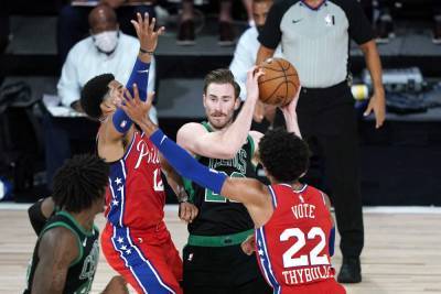 Gordon Hayward - Daniel Theis - Celtics: Gordon Hayward out 4 weeks with right ankle sprain - clickorlando.com - city Boston - Philadelphia