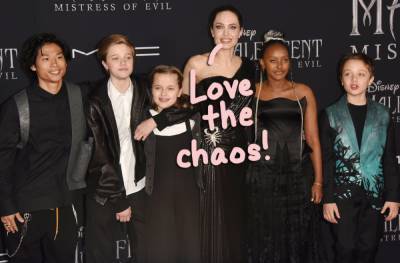 Angelina Jolie - Angelina Jolie Likes The ‘Chaos’ Of Family Time Amid Pandemic Quarantine: ‘It’s A Nice Big Bunch’ - perezhilton.com