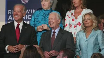 Joe Biden - Jimmy Carter - Jimmy Carter calls Joe Biden 'right person for this moment' in DNC address - fox29.com