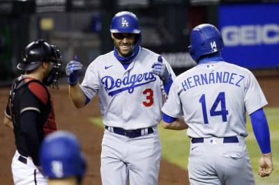 Chris Taylor - Dave Roberts - Edwin Ríos - Cody Bellinger - Bellinger sits, Dodgers still roll to 11-2 win over D-backs - clickorlando.com - Los Angeles - state Arizona