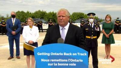 Doug Ford - Premier Ford - Ontario Premier Ford says province is planning for pro-active testing in COVID-19 hot spots as students return to schools - globalnews.ca