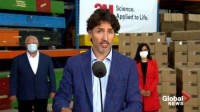 Justin Trudeau - Coronavirus: Trudeau lauds deal with 3M, Ontario government to produce PPE domestically - globalnews.ca - city Ontario