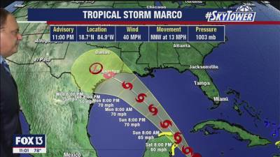 Tropical Storm Marco forms in northwest Caribbean, could join Tropical Storm Laura in Gulf of Mexico - fox29.com - state Florida - city Tampa, state Florida - county Atlantic - Mexico - county Gulf