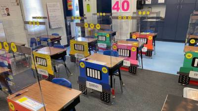 Teachers turn COVID-19 desk shields into Jeeps: 'Playful, not imprisoned' - fox29.com - state Texas