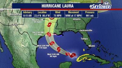 Hurricane Laura forms; projected to strengthen before Gulf Coast landfall - fox29.com - state Louisiana - city New Orleans, state Louisiana - parish Orleans - Mexico - county Gulf