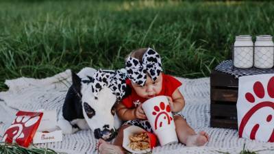 Florida baby, rescued calf delight social media with Chick-fil-A photoshoot - fox29.com - state Florida - county Tyler - city Tyler