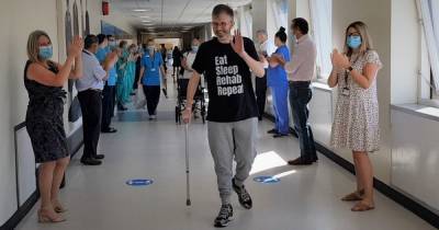 Joy as Perthshire man dubbed Tayside's 'sickest survivor' leaves hospital after finally recovering from COVID-19 - dailyrecord.co.uk - region Tayside